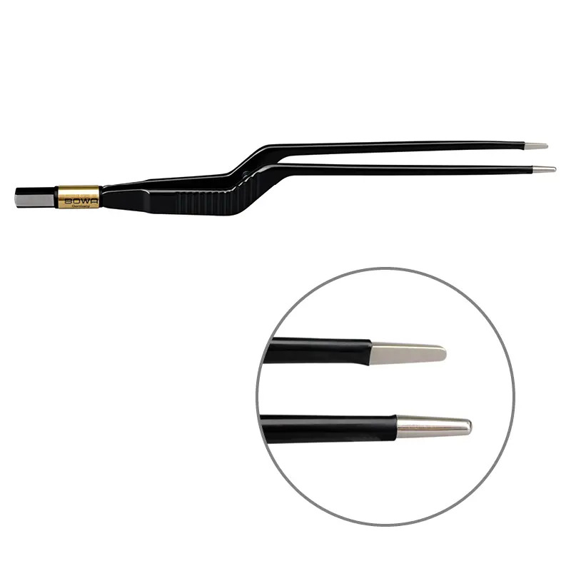 Біполярний пінцет, антипригарний, штикоподібний, 200 мм, 2 мм